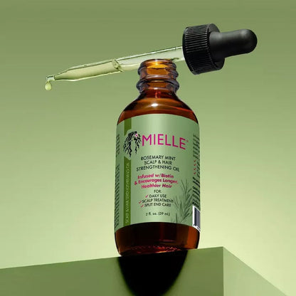 Mielle Aceite fortalecedor del cabello con menta y romero