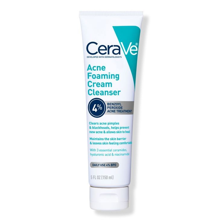 Acne Foaming Cream Cleanser 4% Peróxido Benzoil Cerave