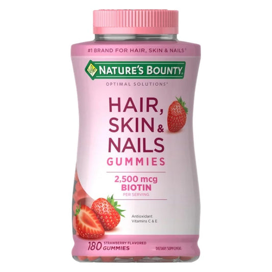 Gomitas para Cabello, Piel y Uñas Nature’s Bounty Hair, Skin & Nails Gummies Biotin 180