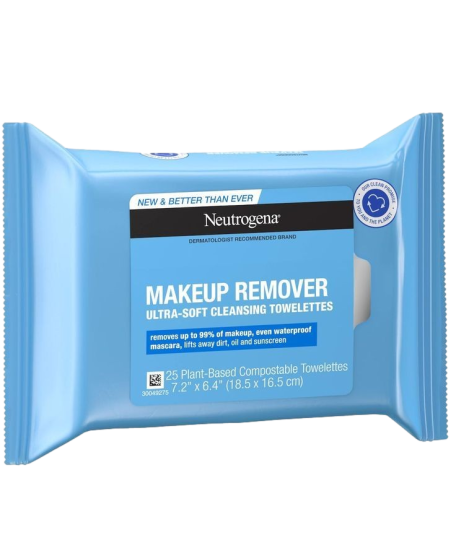 Compostable Makeup Remover Cleansing Wipes (25 count) Neutrogena